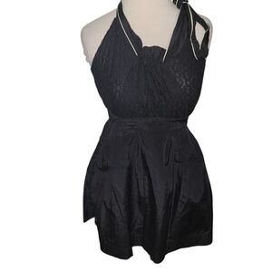 See By Chloe Elegant Black Halter Mini Dress SZ 6